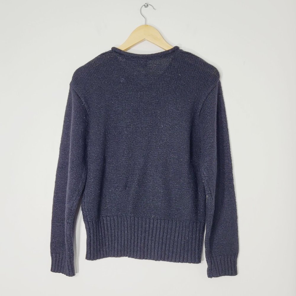 Penmans Black Knit Pullover Sweater Top V-Neckline Vintage Preppy Womens M - Picture 7 of 10